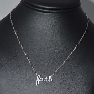 Sterling Silver .925 “Faith” pendant